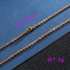 Cross chain O-chain pendant with fine chain flat chain Small Gold-plating Chain